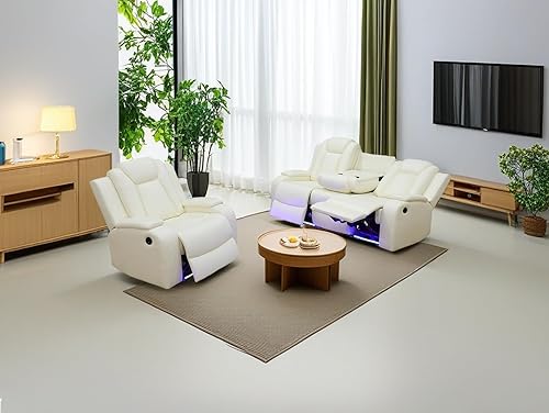 Miniatura 49 de Juego de sofás reclinables eléctricos, juegos de muebles de sala de estar, sofá reclinable eléctrico moderno negro, sofá biplaza y silla con Negro
