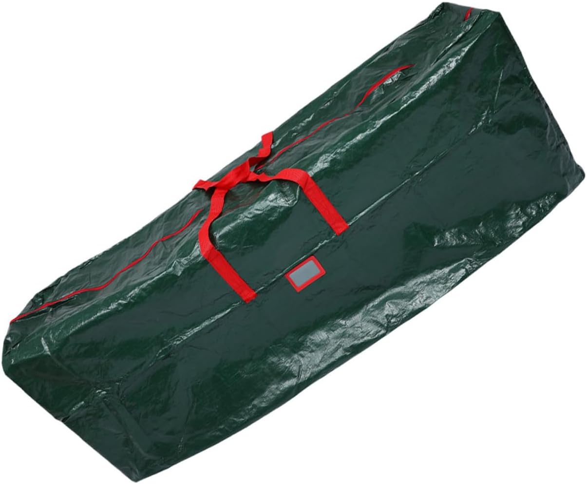 Waterproof Christmas Tree Storage Bag 165x38x76cm with Zipper Handles Sturdy Green Holiday Tree Storage Pouch for Indoor Outdoor Use