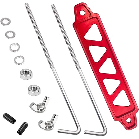 Battery Hold Down Bracket Holder J Bolt With Nuts To Battery Tray GM GMC 2pc A20 - Foto 7