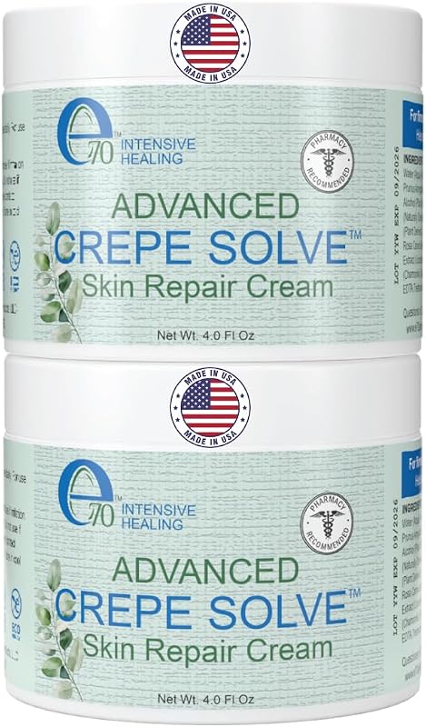 e70 Creme corporal com óleos naturais, extrato de raiz de alcaçuz e camomila — Pacote com 2, 120 mL cada