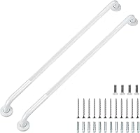 Vista 62 de Barras de agarre para ducha, paquete de 2 asas antideslizantes de ducha de 16 pulgadas para ancianos, barra de seguridad para ducha, barras