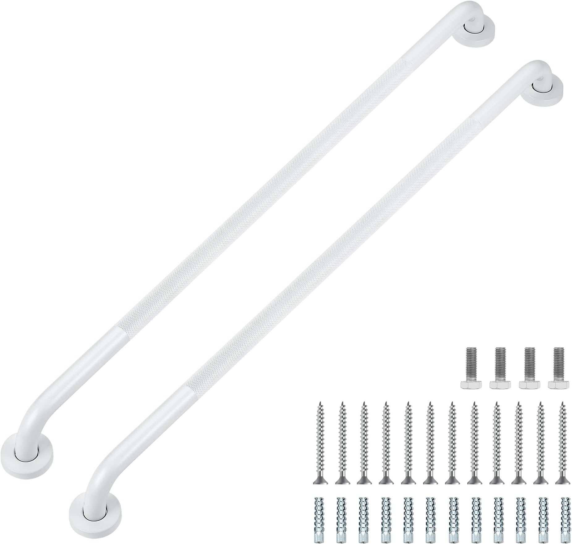Grab Bars for Shower, 36 Inch Shower Handle, 2 Pack, White