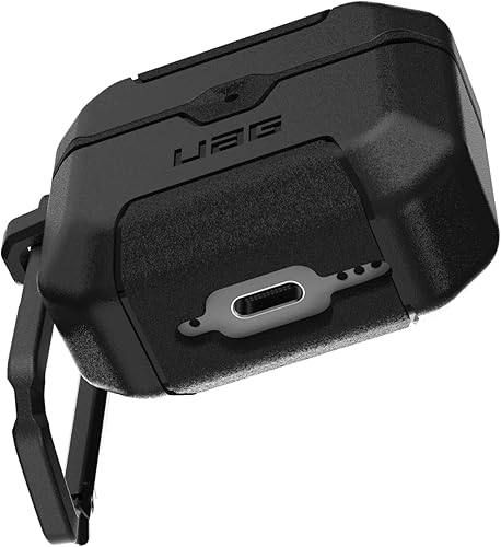 Miniatura 8 de URBAN ARMOR GEAR UAG - Funda protectora resistente de grado militar a prueba de caídas diseñada para AirPods de 4ª generación, con clip de mosquetón
