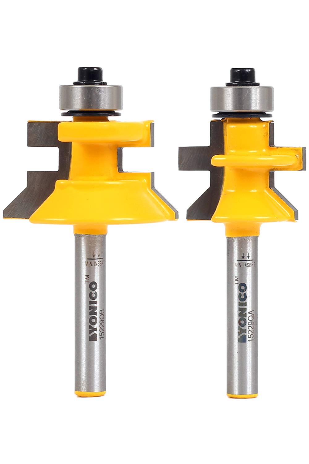 ゆの YONICO Tongue and Groove Router Bits Set Flooring 2 Bit