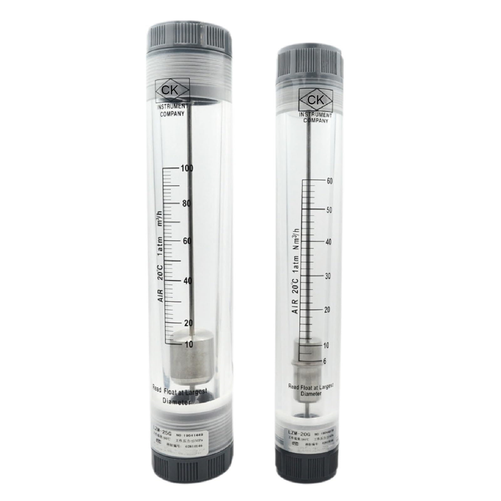 Medidor de flujo de tubería LZM-15G, rotámetro acrílico for agua líquida, flotador vertical, medidor de flujo mecánico industrial.(Contact us)