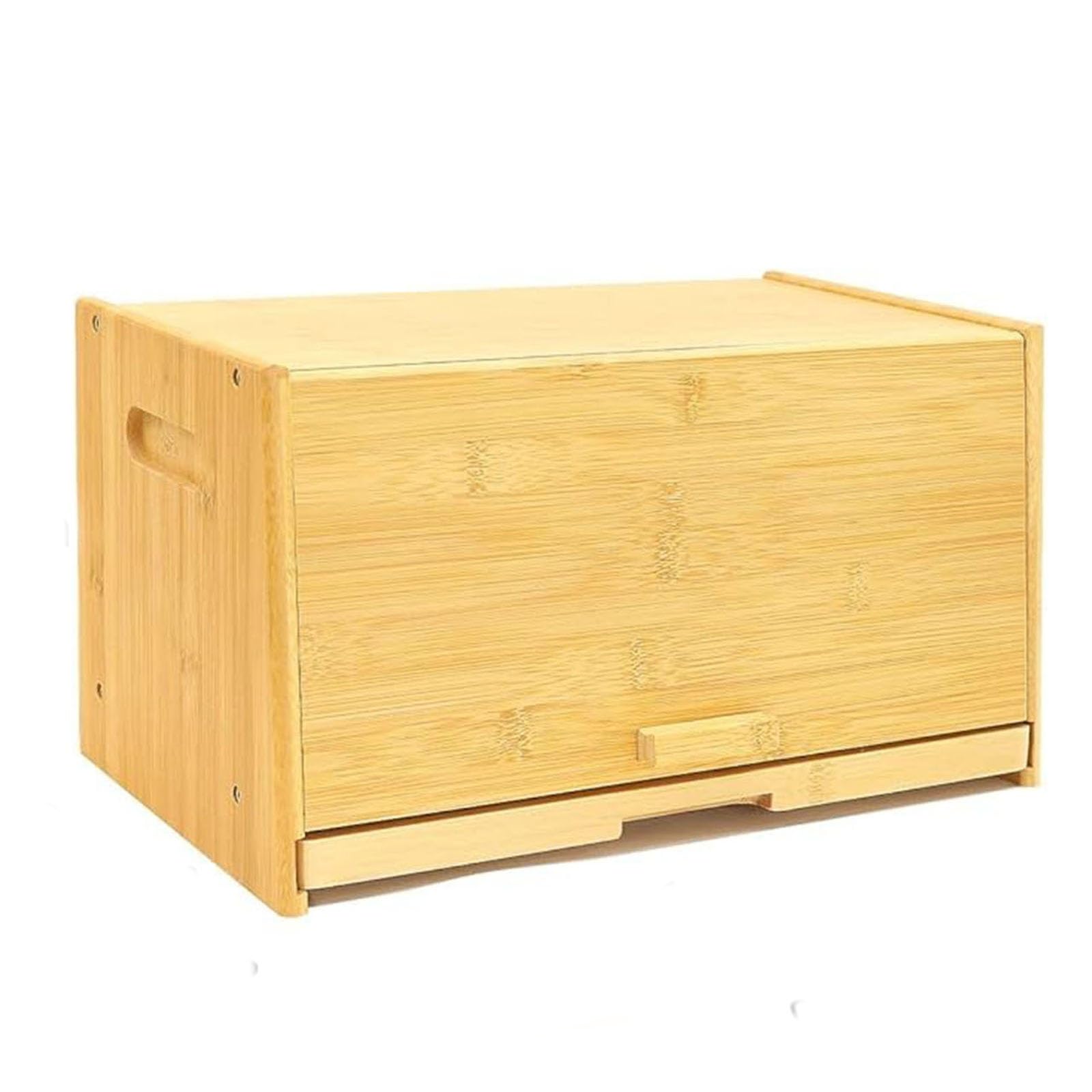 TLMDXTEU Bread Box Wooden Bread Box Kitchen Food Storage with Drawer for Kitchen Counter