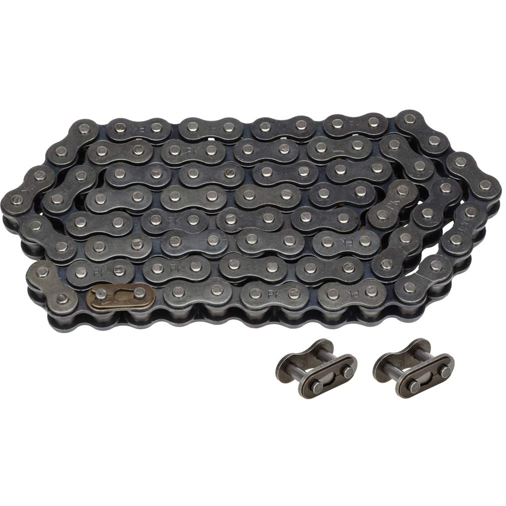 HIAORSRear Drive Chain 420 90 Link with Two Extra Connecting Master Link for Baja Motorsports MB165 and MB20 Baja Heat Warrior CT200U CT200U-EX BT200X 196cc 6.5Hp Mini Bike Motorcycle