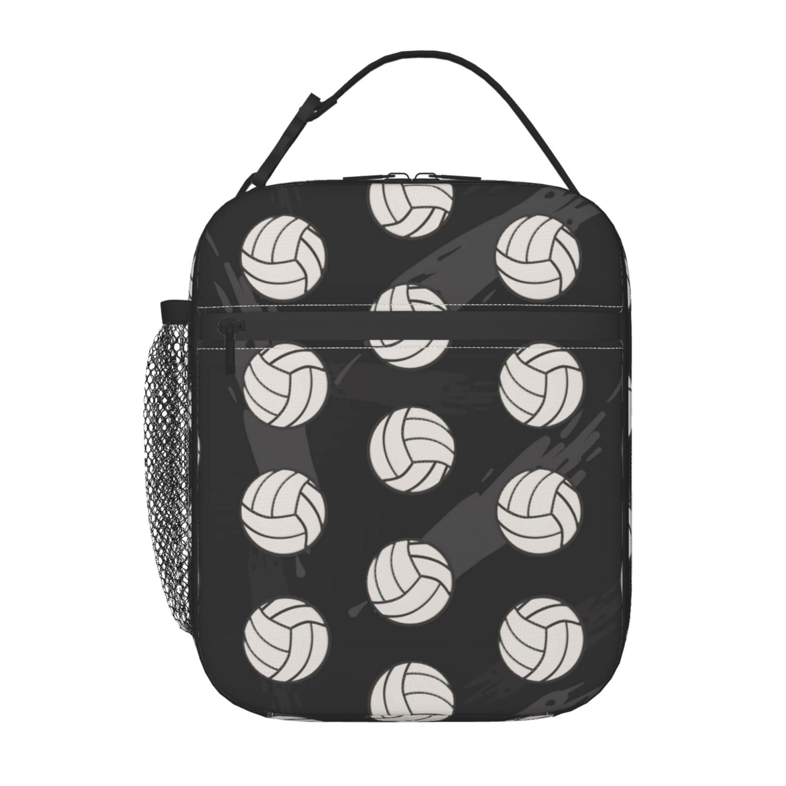 Volleyball Sport Lunch Box Insulated Cute Lunch Bag Reusable Tote Bag For Women Men Picnic Travel