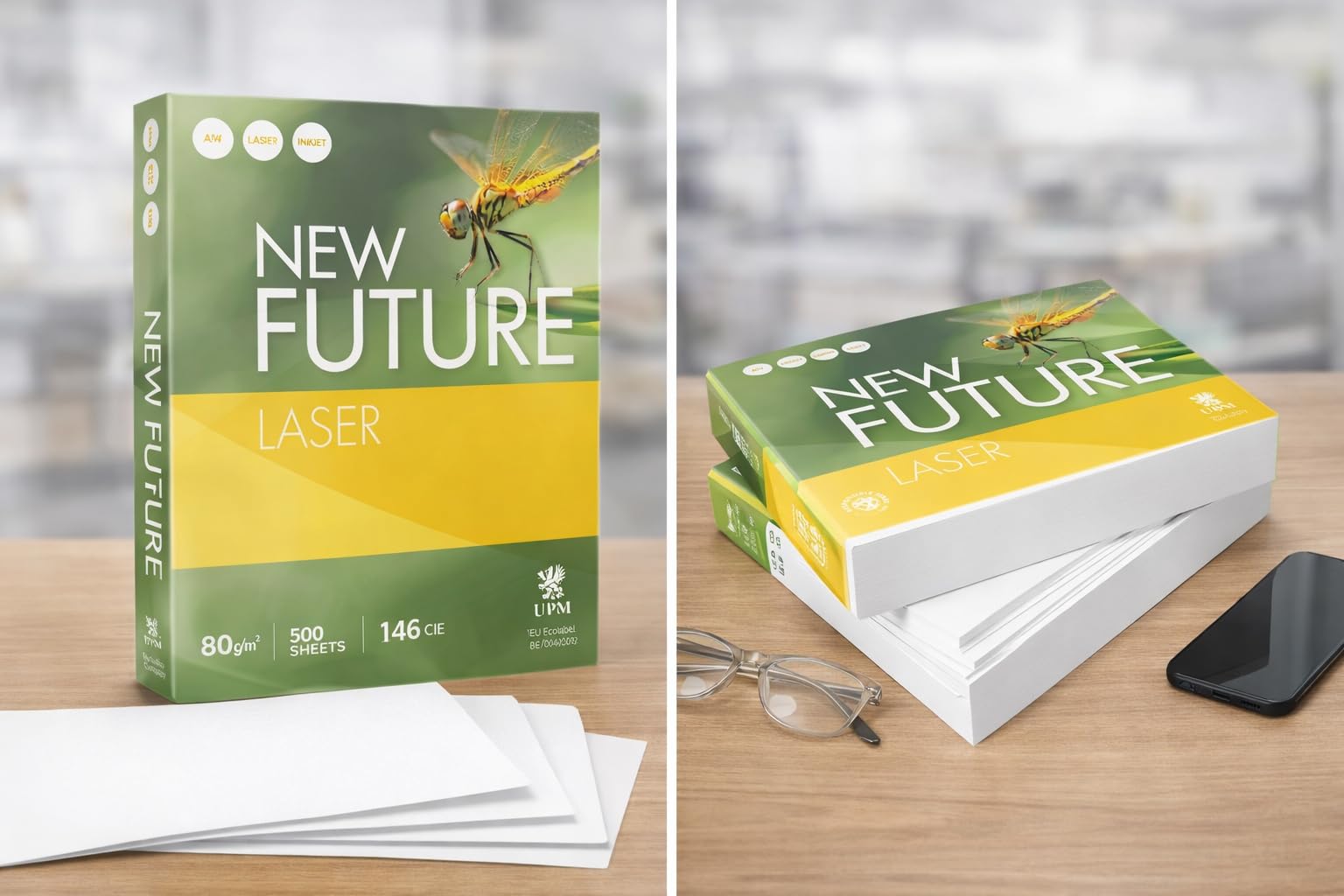 Kopierpapier A5 80g/m² Weiß – für Laser & Inkjet Drucker – Premium Druckerpapier – 1000/2500 / 5000/10000 Blatt – Multifunktionspapier für Büro, Schule & Homeoffice (10000)