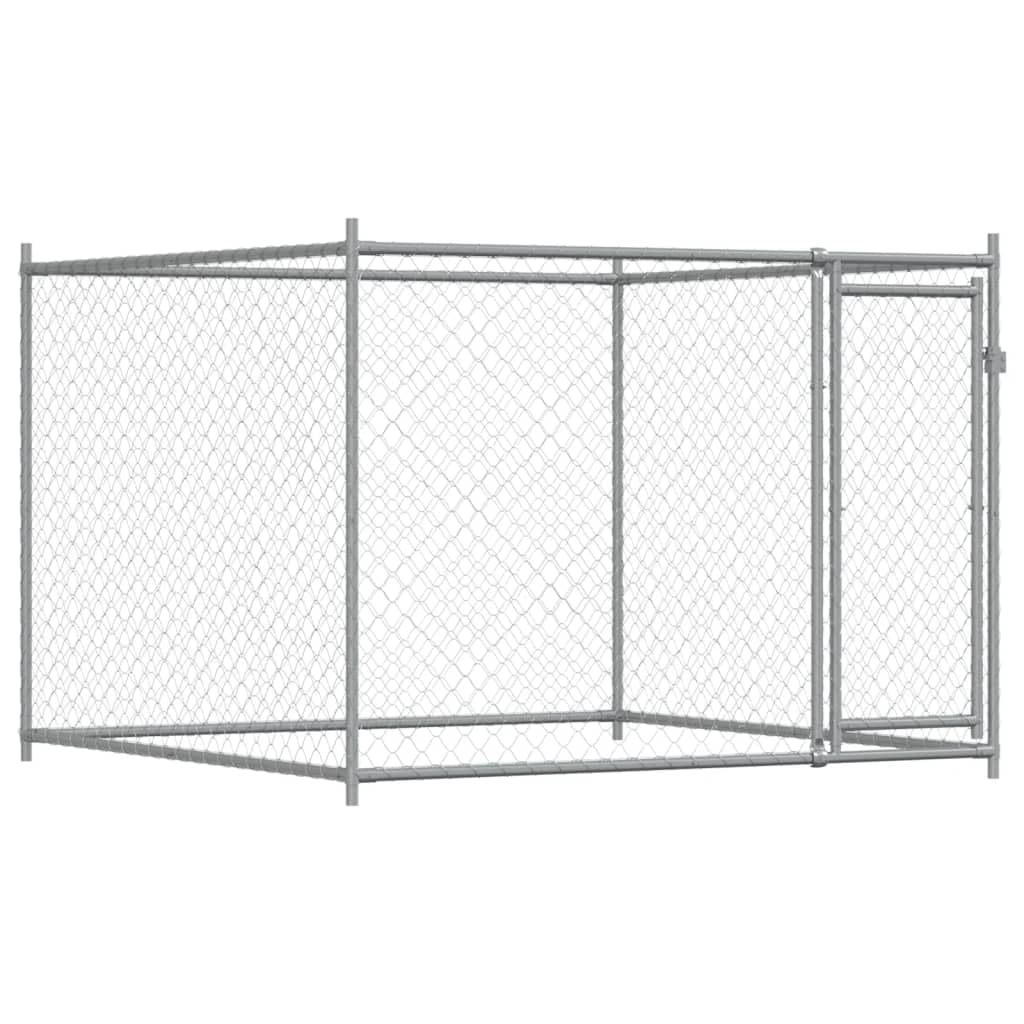 Festnight Perrera de Exterior con Toldo Gallinero de Exterior Grande Jaula para Perros con Cerradura Caseta para Perros Mascotas Animales Perro Grande Exterior 4 x 2 x 1,5 m