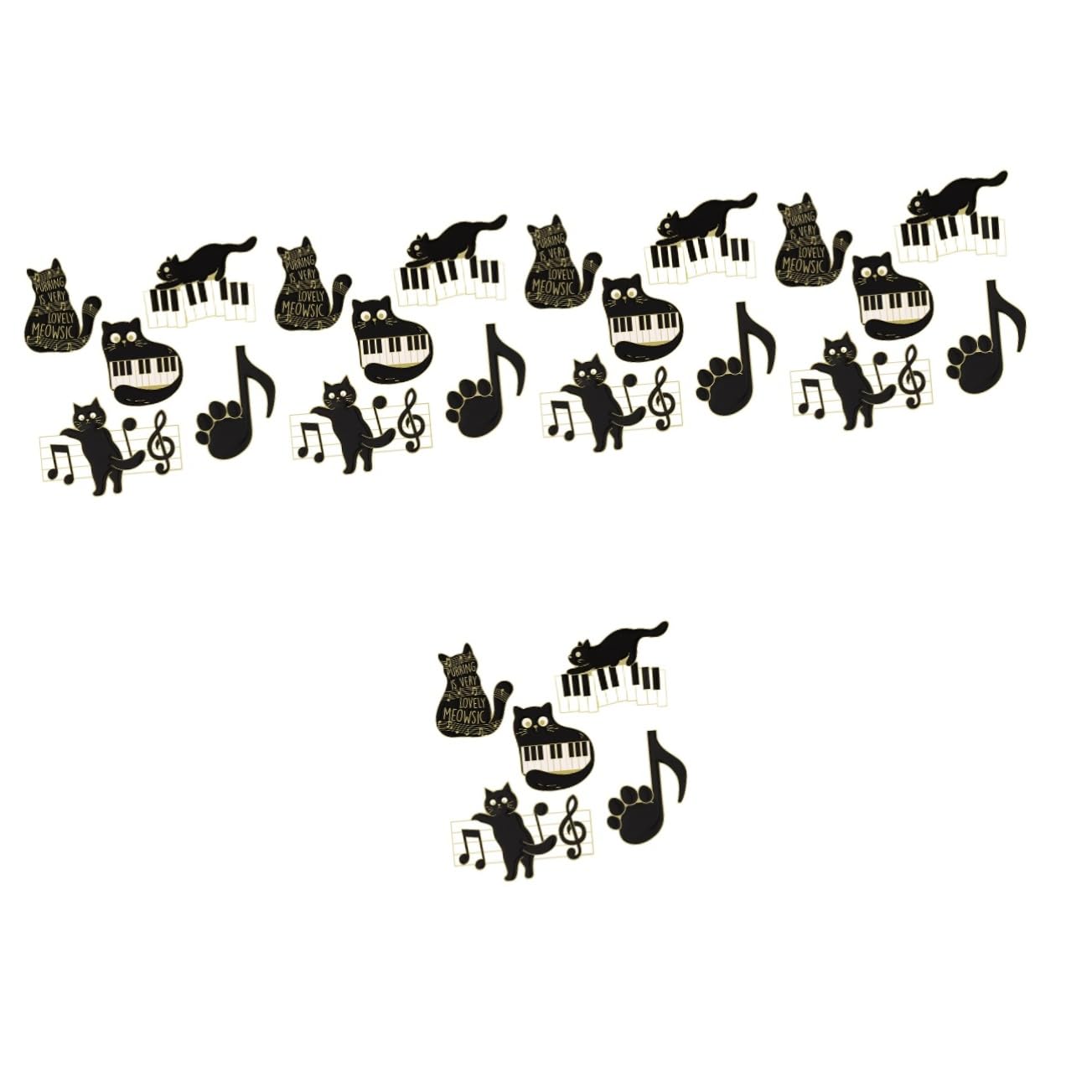 BESPORTBLE Spilla Corpetto Musicale Spilla Decorativa Perni Carino Spillo Pin Per Gatto Spille Distintive Spilla Per Abbigliamento Smalto Vestiario A Tema Lega Black