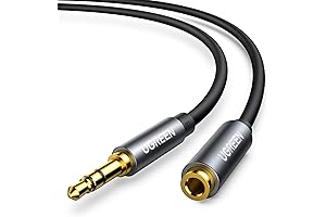 UGREEN 16FT 3.5mm Headphone Extension Cable TRS Gold Plated Male to Female...