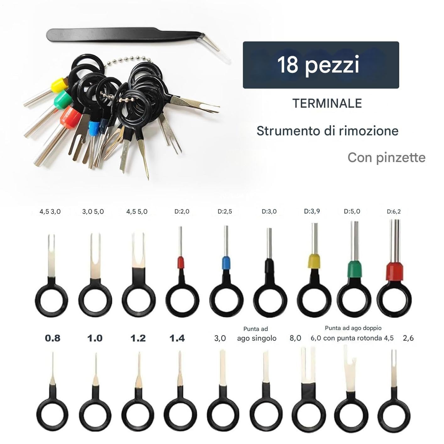 Ensemble de Connecteurs Électriques Multiples Types Kit de Broches de