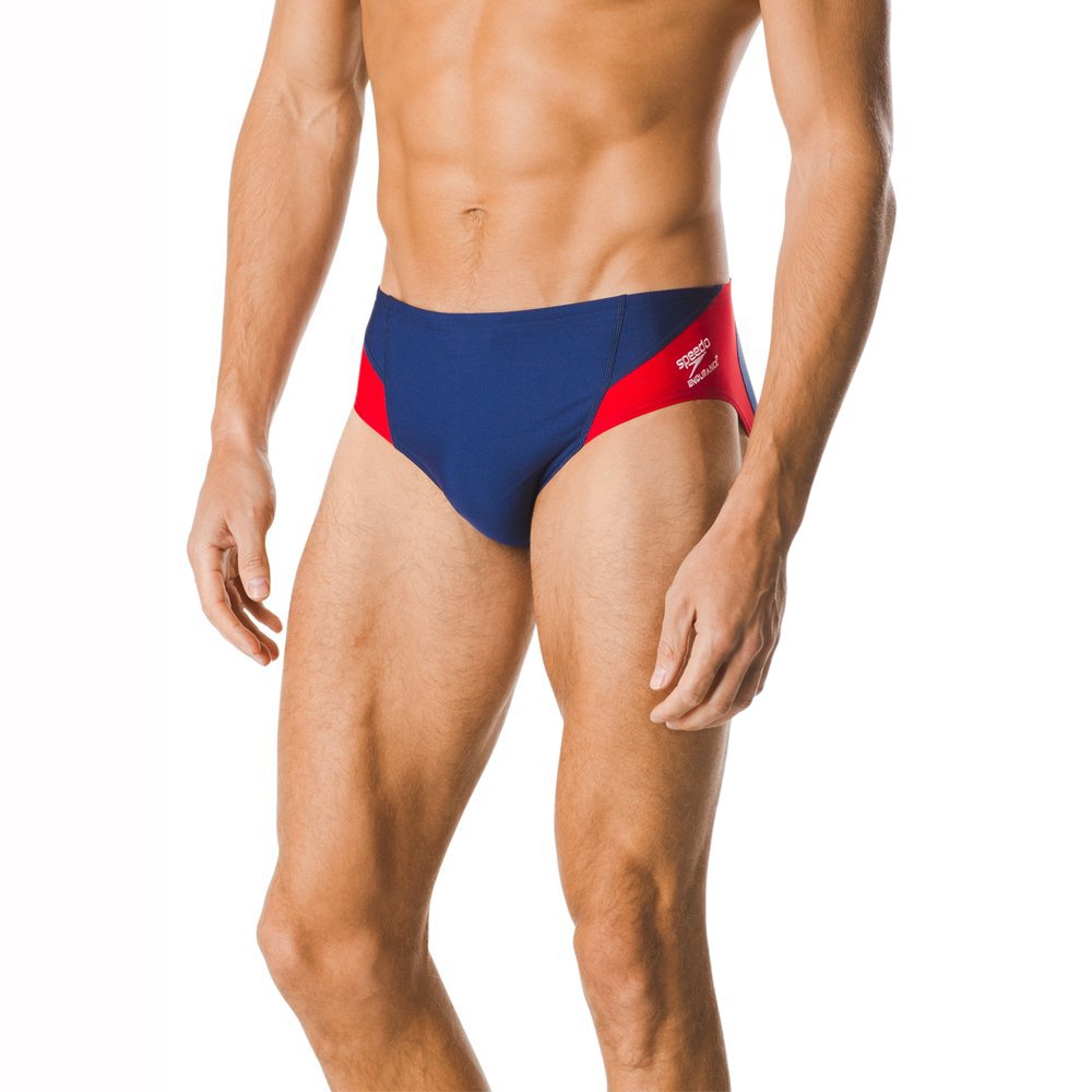 SpeedoMen's Swimsuit Brief Endurance+ Splice Team Colors-Discontinued