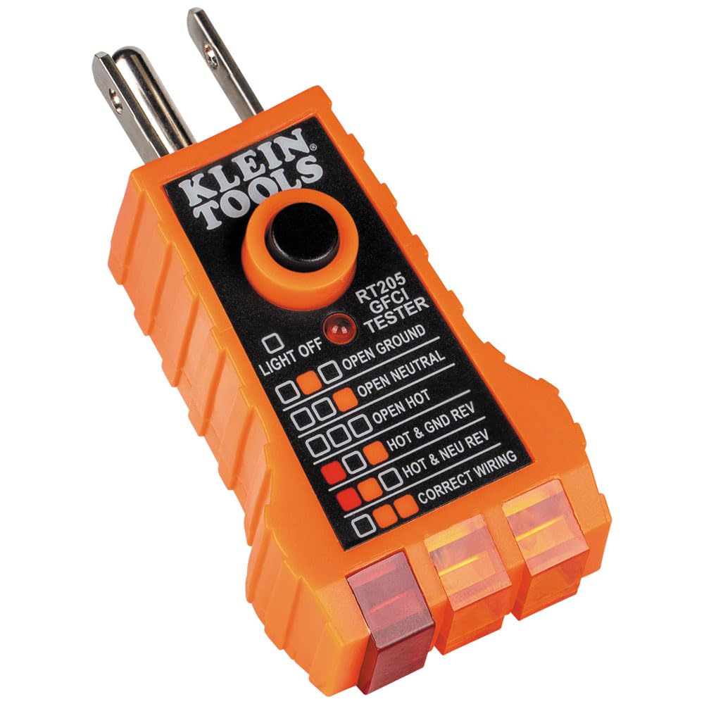 Klein Tools NCVT1PKIT Kit testeur électrique avec testeur basse tension sans contact, 50 à 1000 V AC et testeur de prise GFCI 2 pièces