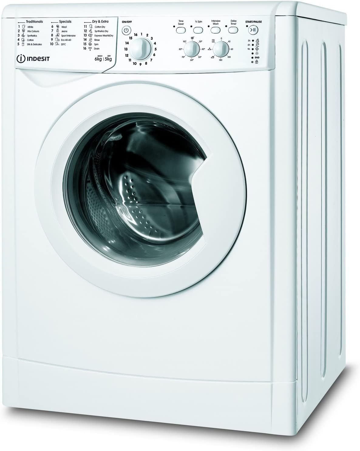 CANDY CBD485D1E Integrated Washer Dryer, 8KG Wash + 5KG Dry, 1400 RPM