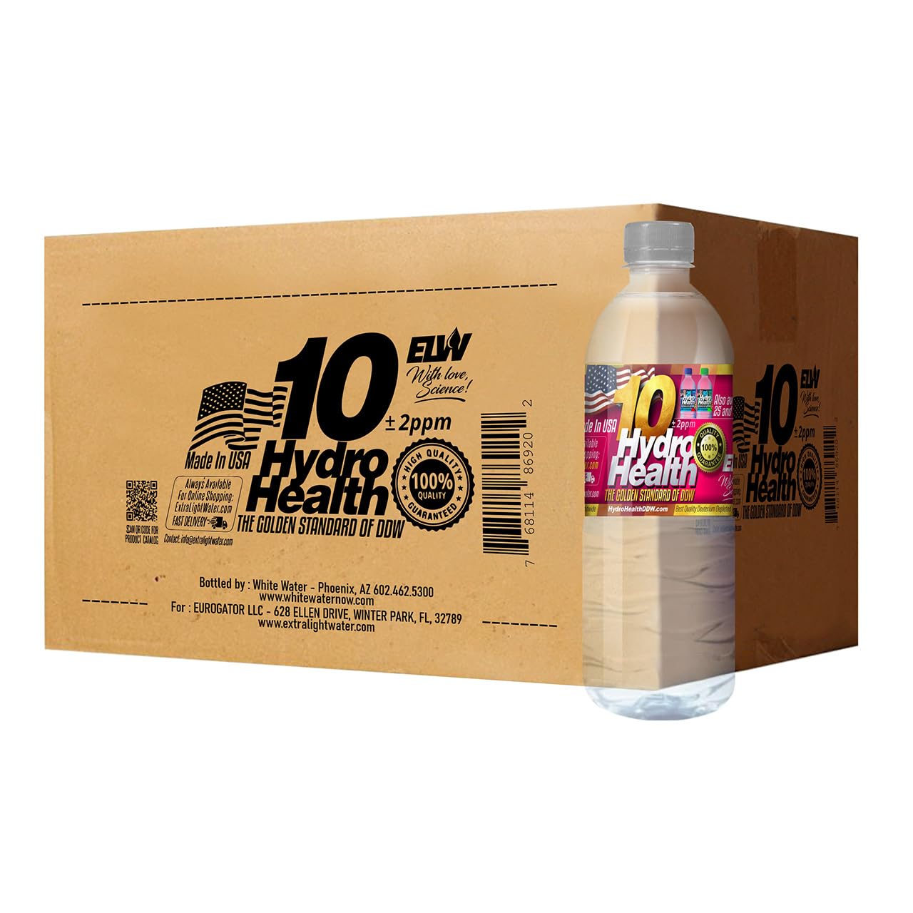 10 ppm HYDRO HEALTH deuterium depleted water