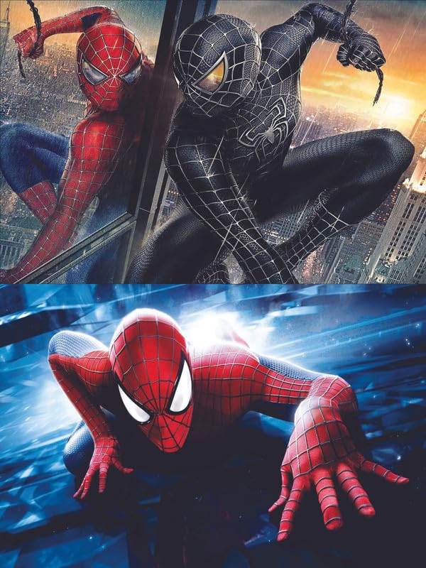 Wall Kalakar (Pack of 2) Spider-Sense Splendor: Thrilling Spider-Man Poster Art: on US Imported Paper (Unframed) With 3M Orginal Double Side Tape for Easily Stick(CB_SM_L_01,20)