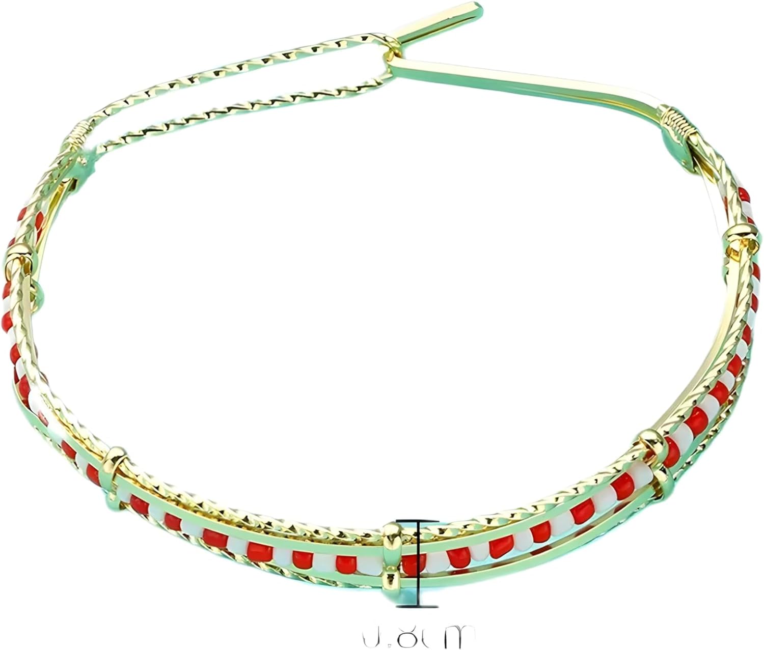 Stainless Steel Jewelry Green and Yellow Color Orula Bracelet Mix Beads Unisex Shango Ochun Bangle For Women 2