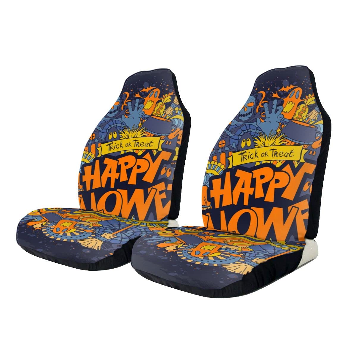 Amazon.co.jp: 車用シートカバー ハッピーハロウィンレトロなスタイル 