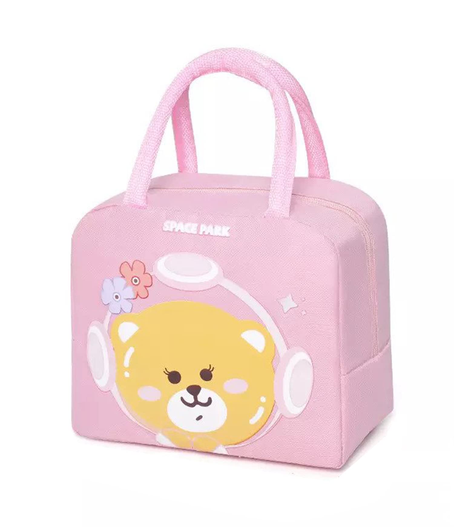 House of Quirk Insulated Reusable Lunch Bag Tote Bag for Women Printed Lunch Bag for School Picnic Office Outdoor Gym (Pink Space Park) (B0BKSNLRF2) Amazon Price History, Amazon Price Tracker