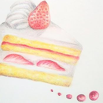 Amazon.co.jp: 色鉛筆画 手描き 原画 1点物 ハガキサイズ