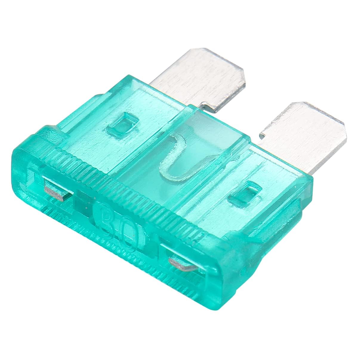 Baomain 100PCS 30 Amp Blade Fuses 30A 32V Fast-Acting Fuse for Automotive Car Truck, Short Circuit Protection Car Fuse, 30A Auto Fuses ATC/ATO (100PCS)