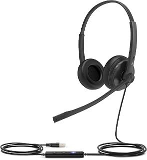 Yealink 1308043 UH34 Dual Microsoft Teams USB-Headset,Black