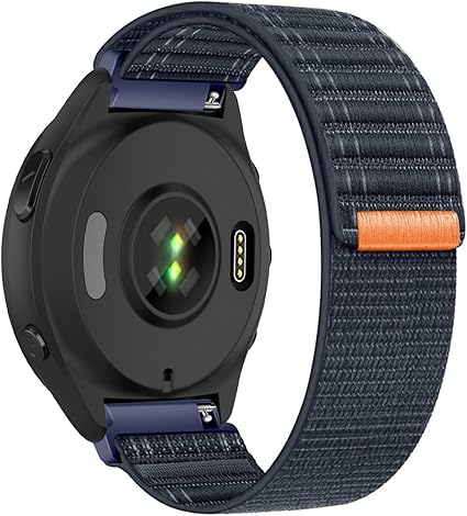 Bracelet Nylon Compatible Garmin Venu X1 - Noir, Respirant, Ajustable, Pour Sport Et Quotidien