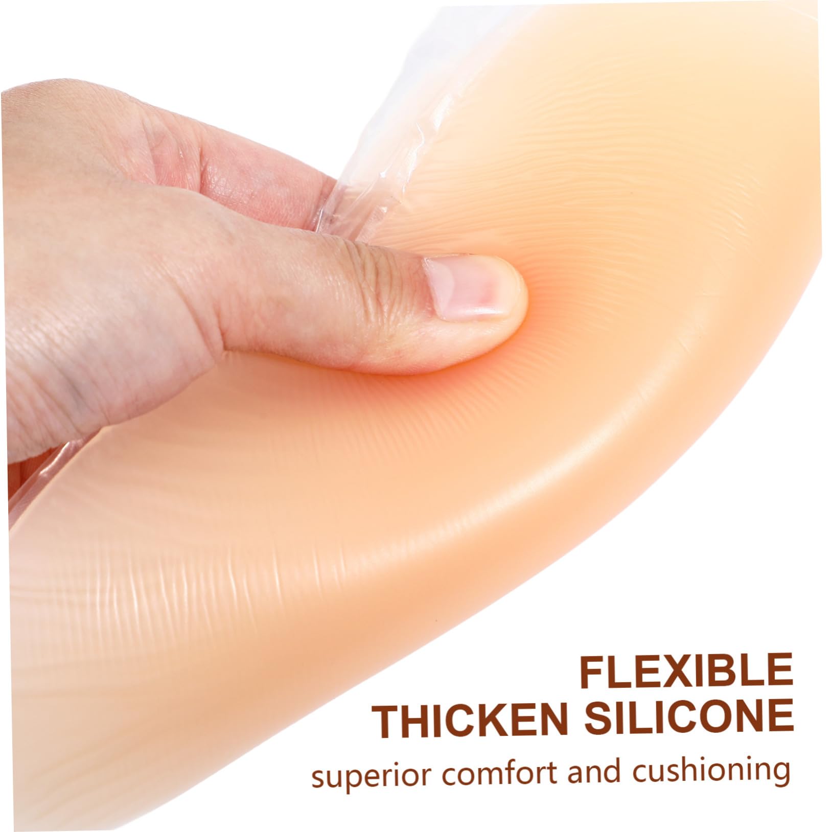 POPETPOP 1 Pair Silicone Knee Pads for Skating Adhesive Design Comfortable Protection for Ice Skating and More Durable Flexible Injury Minimizing Knee Support