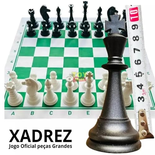 Xadrez Oficial Jogo Tabuleiro Grande Padrão Escolar 46x46cm - Toy Trade Ofical