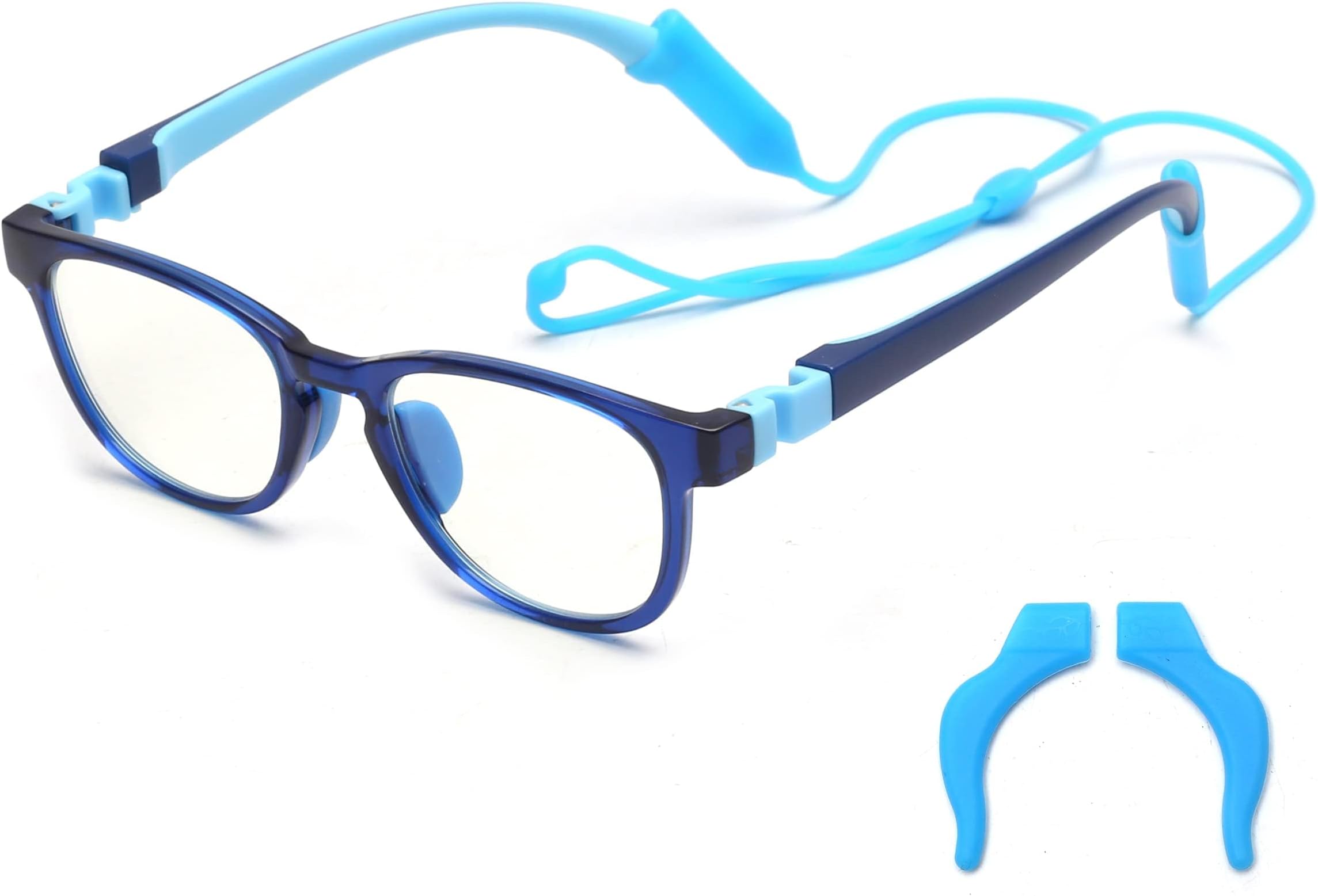 Kids Blue Light Glasses, Computer Gaming Grasses for Girls Boys Age 3-10, Anti Blue Ray TR90 Eyeglasses