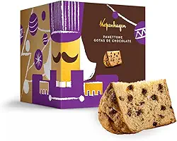 Panetone Com Gotas Chocolate Kopenhagen 550g Presente Natal