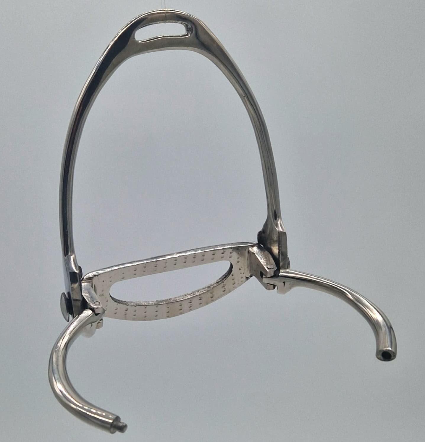 Tysons Breeches Sicherheitssteigbügel Steigbügel Damensattel Side Saddle Riding Ladys Stirrup Silber - Farben 10 cm Tritt