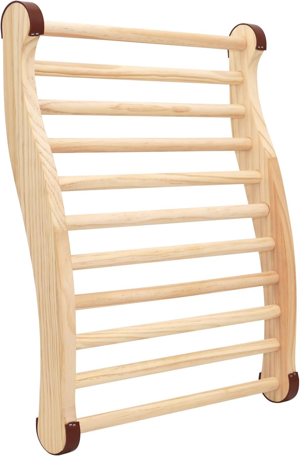 Sauna Backrest Saunas Accessories Wooden Slip-Resistant Non-Toxic Comfortable S-Shape Design Sauna Room Chair with Back for Any Infrared or Steam or Barrel Sauna (Pinewood S)