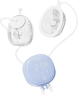 NCVI Electric Breast Pump Hands-Free, Wearable Breast Pump with 21/24mm Flange, Hospital-Grade Materal, BPA Free, Portable Breastfeeding Pump with 4 Modes 9 Levels for Home, Office and Nursing Room