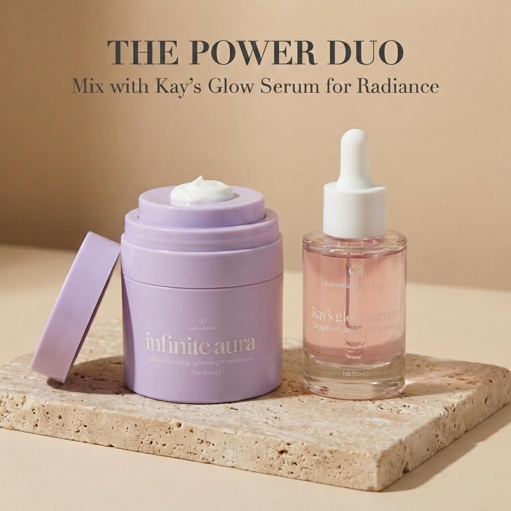 Infinite Aura Face Moisturizer with GHK-Cu Copper Peptides - Barrier Repair & Anti-Aging Cream for Dry, Sensitive Skin & Redness - Firming Formula with Bio-Identical Ceramides - 1.7 oz - Image 8