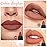 evpct 3Pcs Nude Beige Dark Light Brown Yellow Matte Lipstick and Lip Crayon Lip Liner Stick Pencil duo Makeup Set Long Lasting 24 Hour Waterproof Lip Gloss labiales mate 24 horas originales 08&17&19