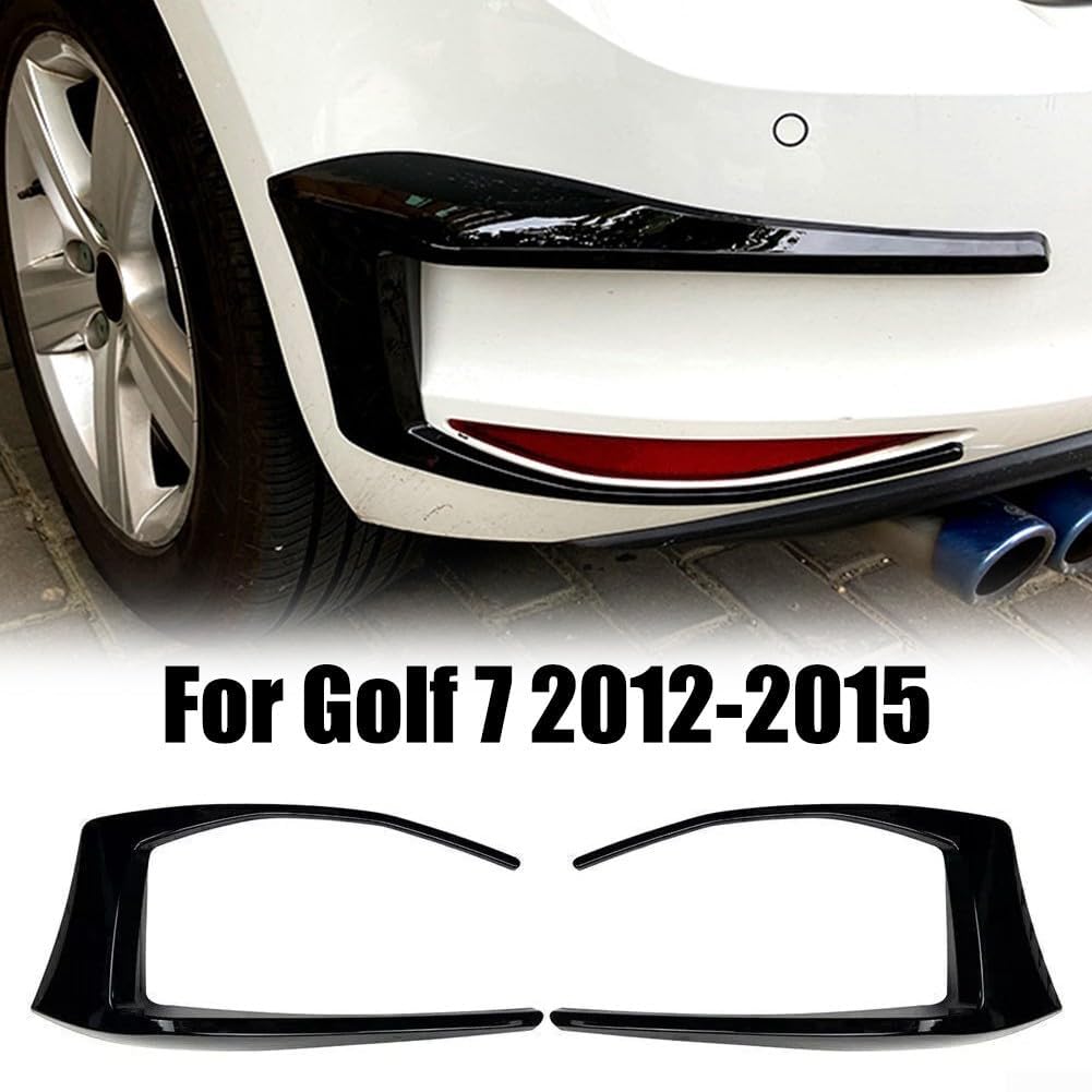 Black Rear Light Splitter Canard, compatibile con Golf 7 MK7 2012 2015, affidabile paraurti posteriore spoiler copertura Trim per auto
