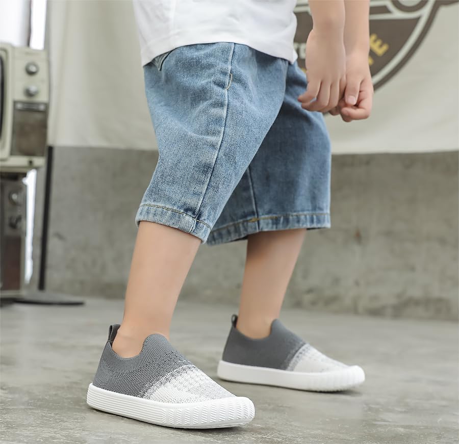 kkdom Baby First-Walking Shoes Boys Girls Sneaker Kids Lightweight Breathable Slip On Running Shoes3
