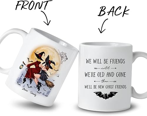 Miniatura 8 de GOSSBY Taza personalizada personalizada con texto en inglés We are the Daughter of the Witches they could not burn, taza de café con texto en inglés
