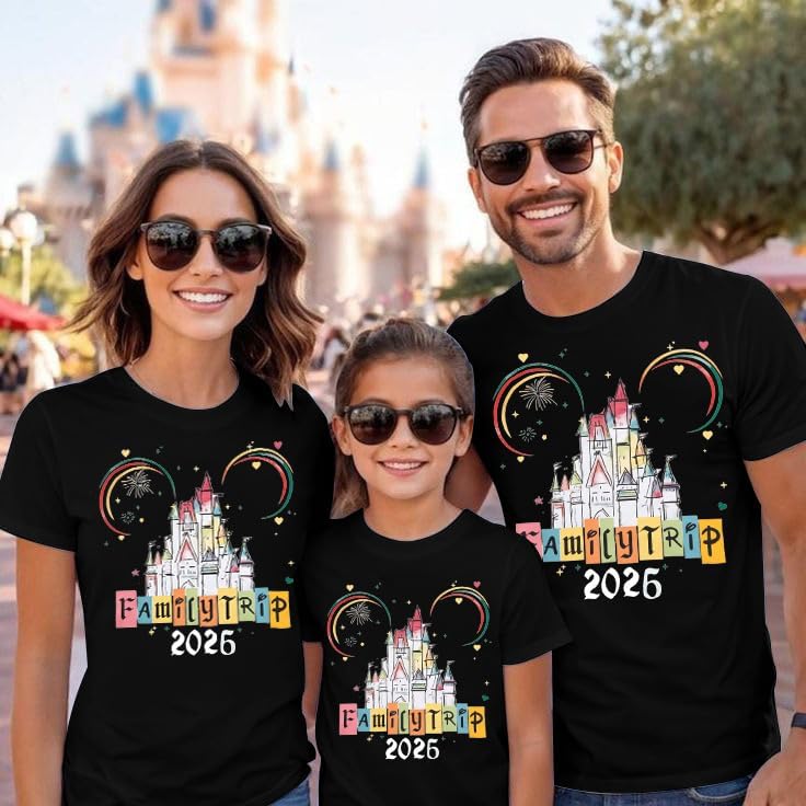 MYHALF Magical Family Shirts Matching 2026 Vacation Family Matching Outfits Mom and Mini Cute Summer Trip Clothes - Image 5
