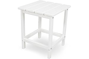 ECT18WH Long Island 18" Side Table, White