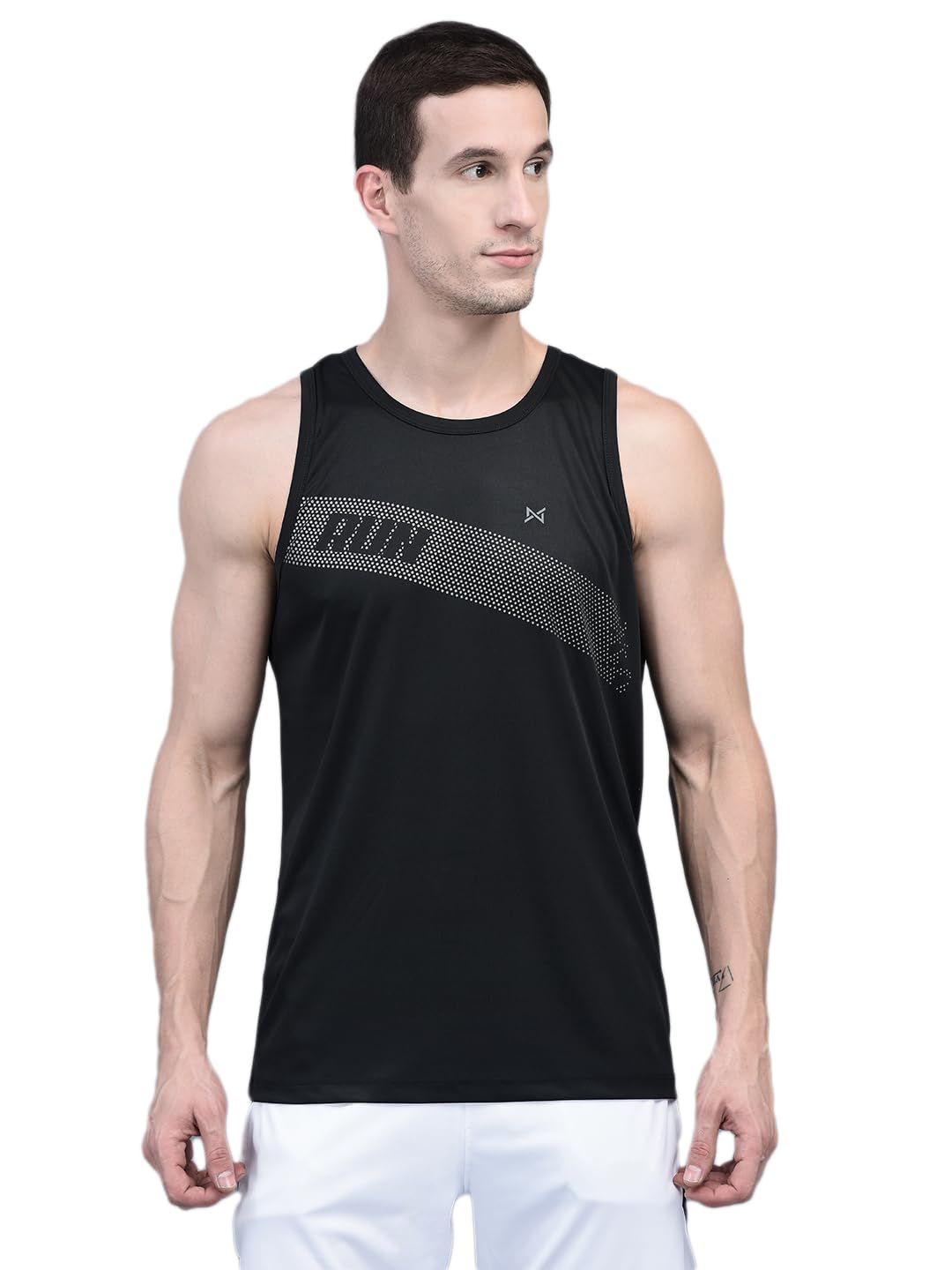 force nxt Gym Vest for Men Pack of 1 | Dry Fit Gym Tank | Regular Fit, Round Neck Ganji | T-Shirt | Anti Odour, Sleeveless Men's Sports & Yoga T-Shirt-picture-18
