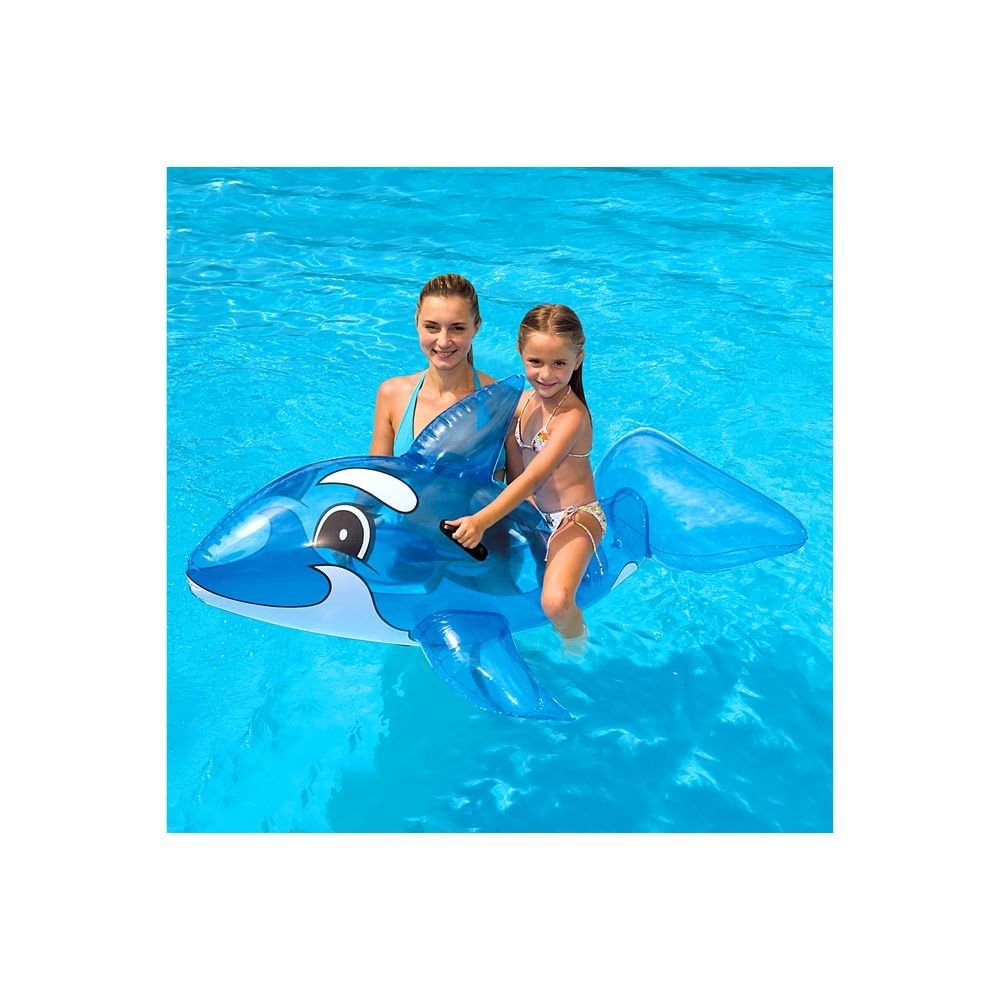 Bestway Przezroczysty Whale Rider 157x94 cm, pływające zwierzę
