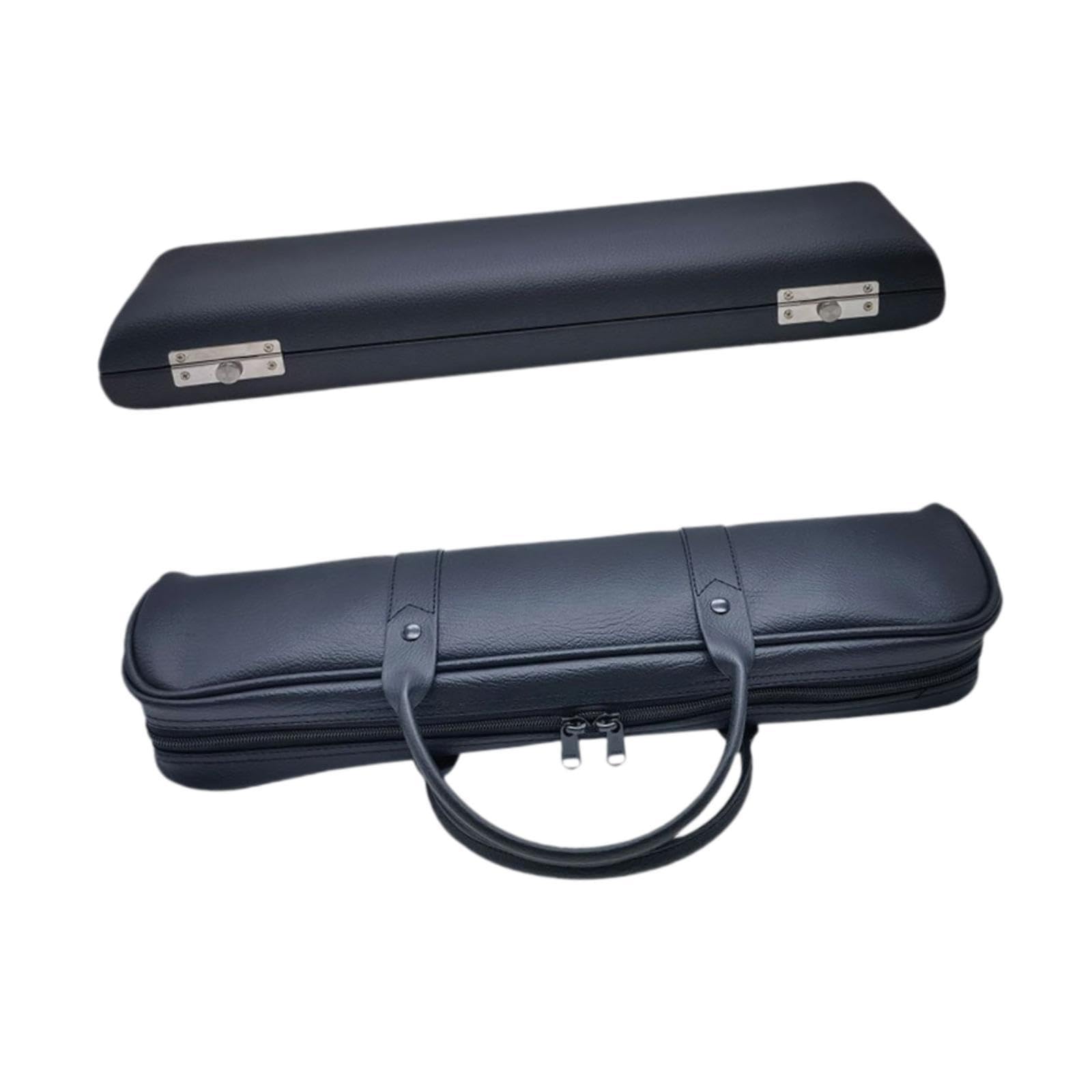 Estuche para Flauta Caja de Transporte Funda con Asa Cómoda Material PU Cuero Resistente Al Agua Interior Suave Adecuada para Músicos Clases Viajes Co, 16 Hoyos