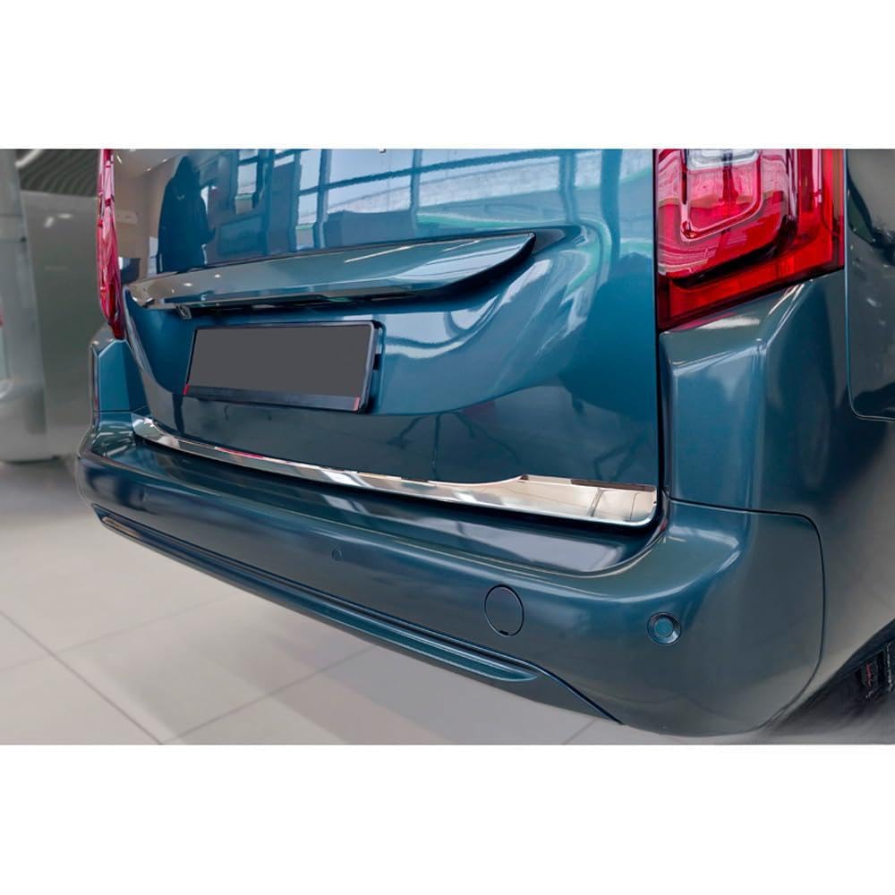 Avisa Chrome Stainless Steel Tailgate Trim compatible with Toyota Proace City Verso 2019-2024 & Facelift 2024-