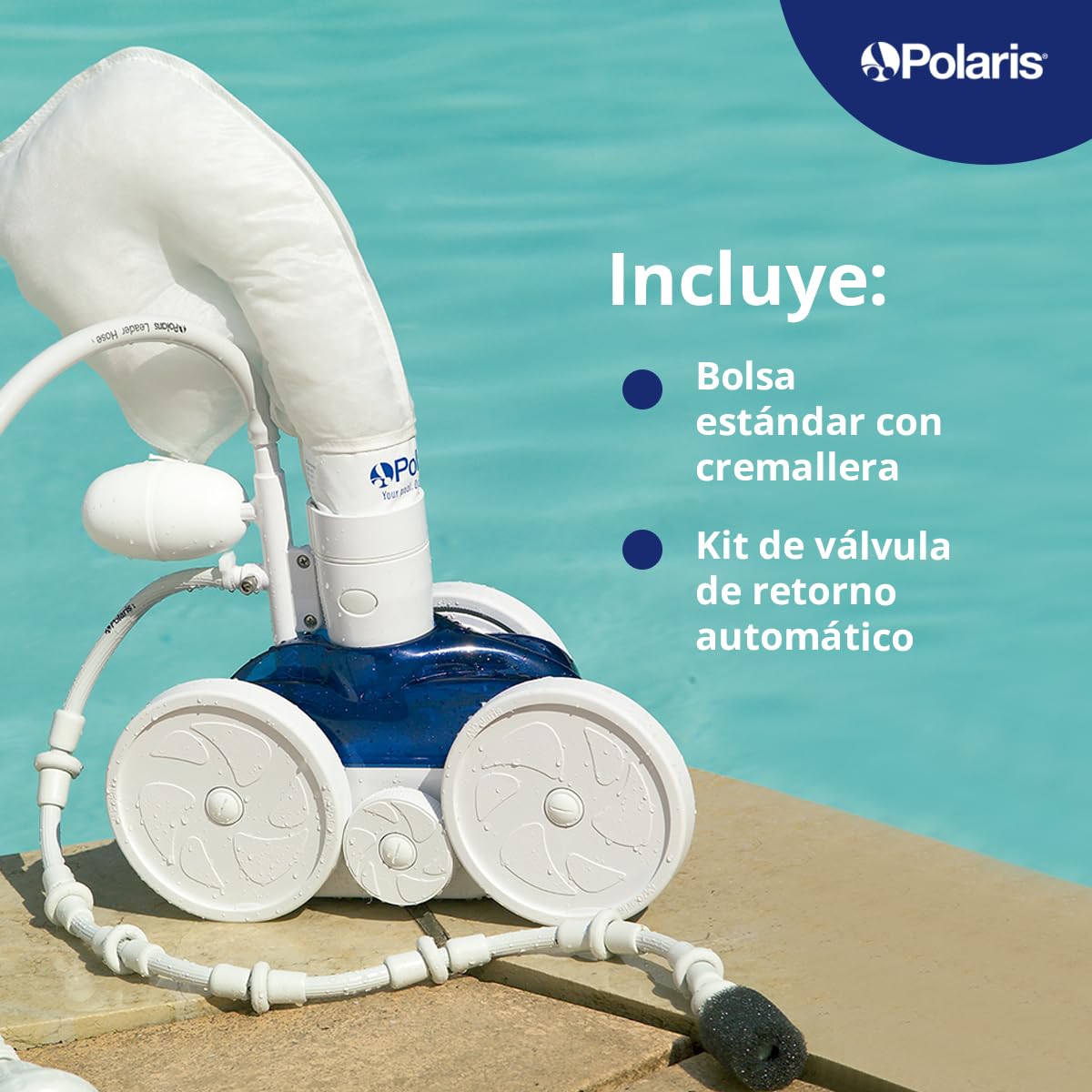 Polaris® 280 Limpiafondos de Piscinas a presión - Recojida eficiente de la Suciedad - Fácil de Usar y Limpiar - Garantía de 2 años