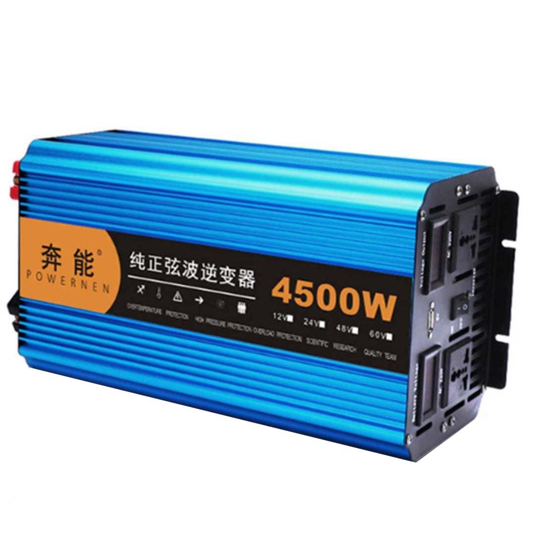 3000W/4500W/6000W/8000W Czysta Fala Sinusoidalna Przetwornica 12V 24V Do 220V 230V 240V Przetwornica Samochodowa Przetwornica Napięcia Dla Samochodów Kempingowych, Ciężarówek,4500W-12V