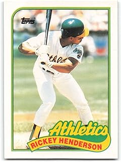 1989 Topps Traded #48T Rickey Henderson Oakland Athletics MLB Baseball Card NM-MT